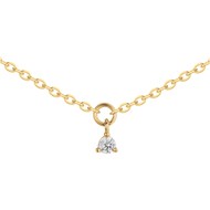 Collier multi-motifs en Plaqué Or avec oxyde de zirconium blanc