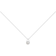 Collier mono-motif en Argent avec perle d'eau douce blanc