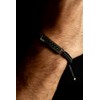 Bracelet souple sur cordon Léon en Acier 316L - vue V2
