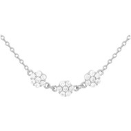 Collier multi-motifs en Argent avec oxyde de zirconium blanc