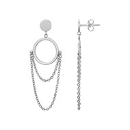 Boucles d'oreilles pendantes Solen en Acier 316L