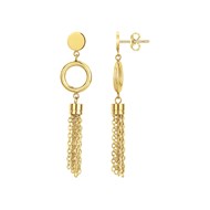 Boucles d'oreilles pendantes Louise en PVD