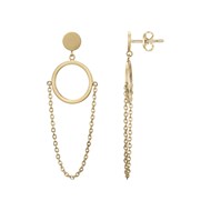 Boucles d'oreilles pendantes Lolita en PVD