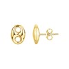 Boucles d'oreilles clous Joshua en Acier 316L - vue V1