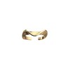 Bague Les Cadettes Groovy dorée - vue V1