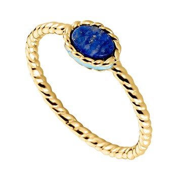 Bague Agatha Atma laiton lapis lazuli
