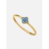 Bague fine Agatha Beloved fleur dorée - vue V4