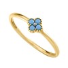 Bague fine Agatha Beloved fleur dorée - vue V5