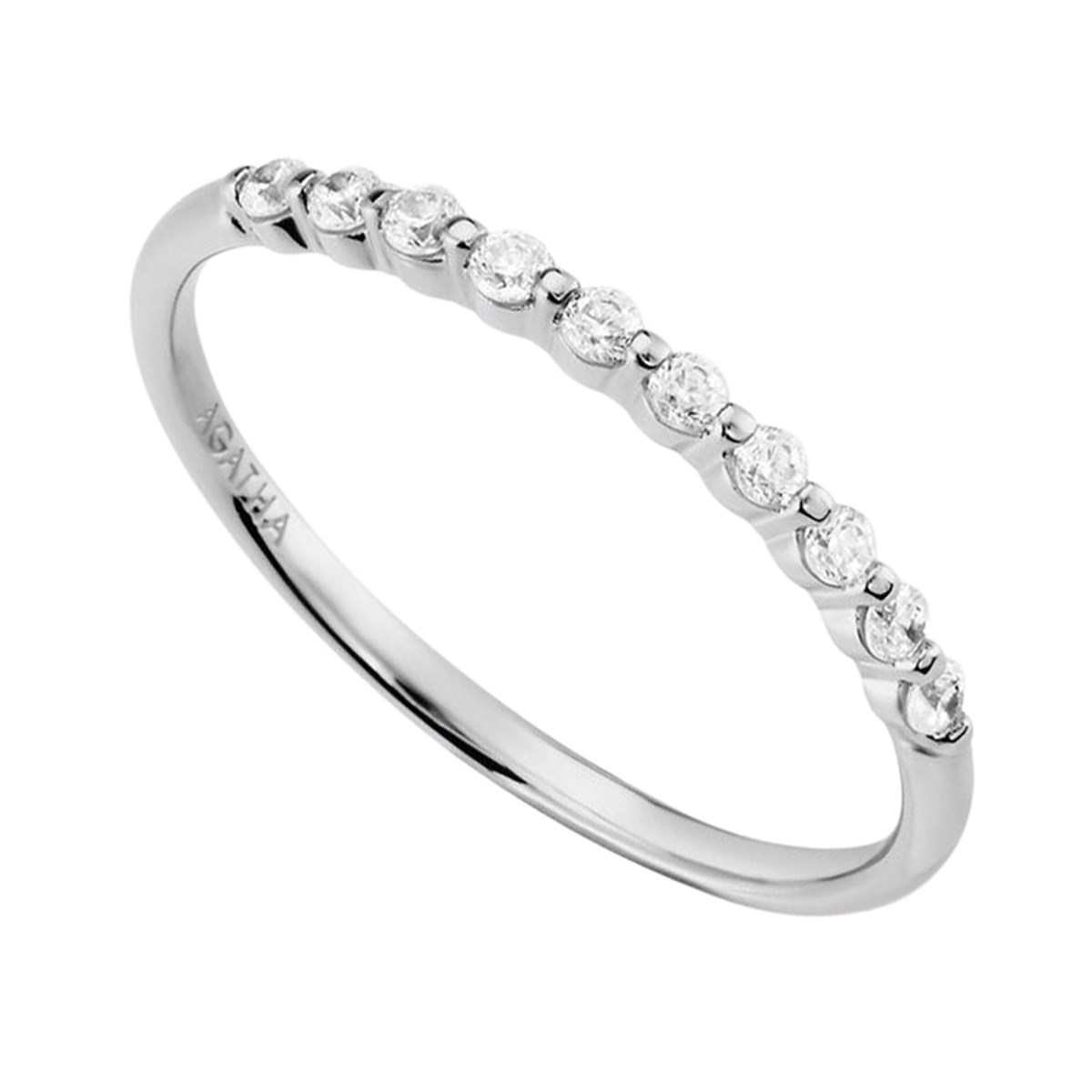 Bague fine AGATHA Beloved argent