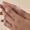 Bague fine Agatha Beloved en argent rhodié - vue V2