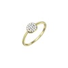 Bague Agatha Cristal dorée - T56 - vue V1