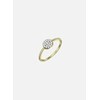 Bague Agatha Cristal dorée - T56 - vue V2