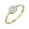 Bague Agatha Cristal dorée - T56 - vue V3
