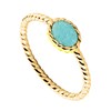 Bague Agatha Atma dorée Amazonite - vue V5