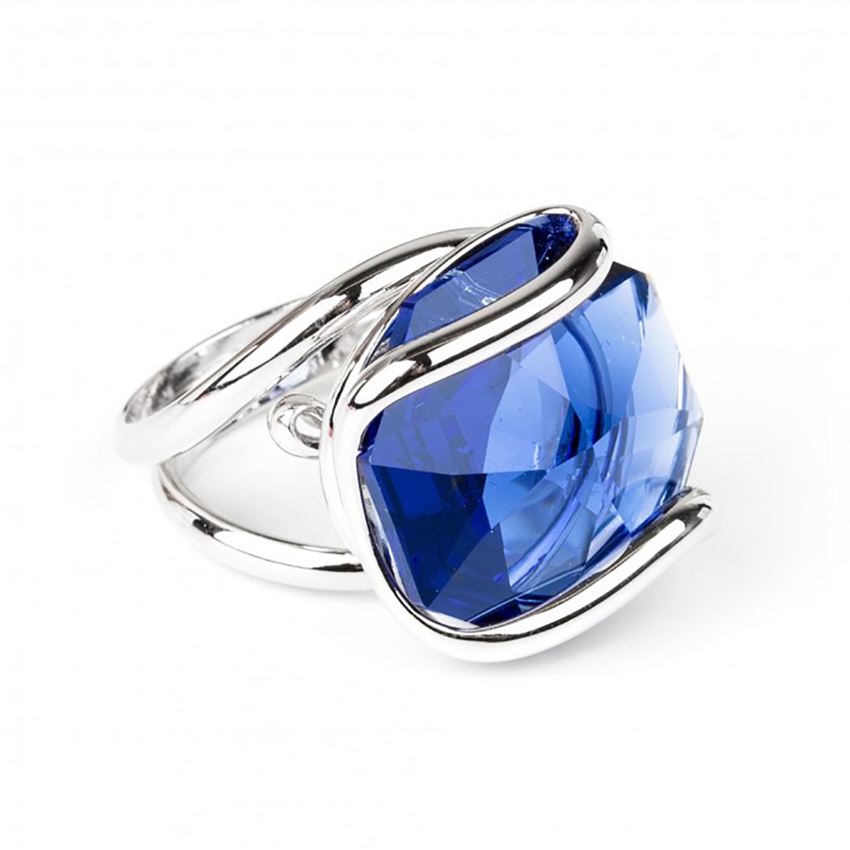 Bague Andrea Marazzini Octagon Majestic bleue - vue 2