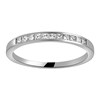 Alliance Gravity or blanc palladié 18 carats diamant - vue V1