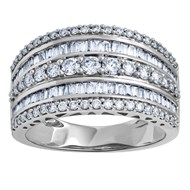 Bague Brillaxis or blanc 18 carats diamants