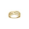 Bague Brillaxis or jaune six branches entrelacées - vue V1