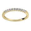 Alliance diamants 0.25 CT et or jaune 750_x000D_
serti griffes - vue V2