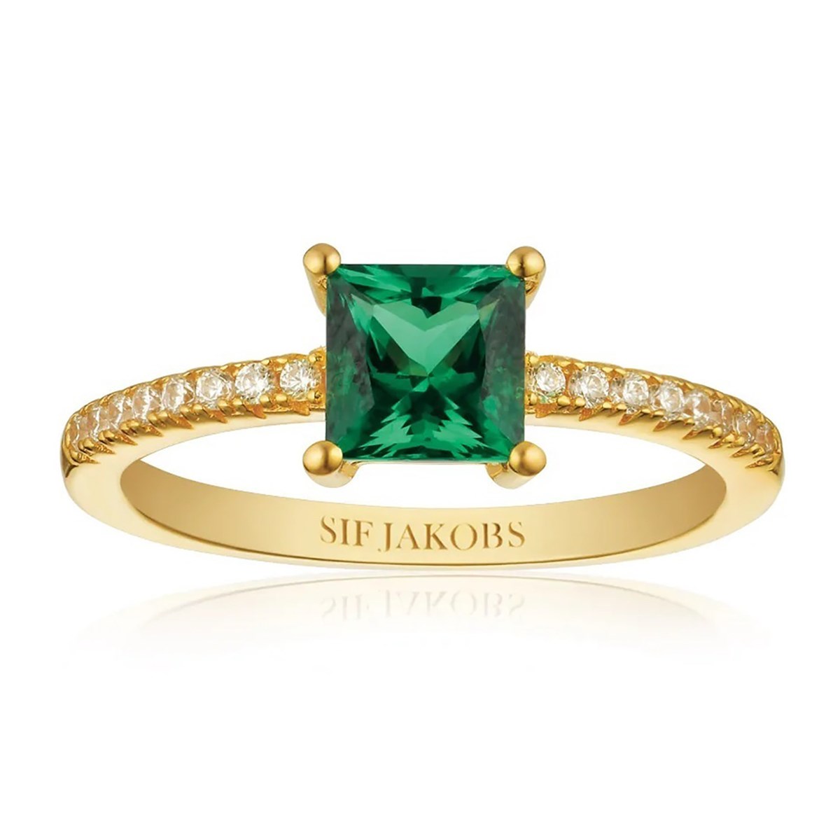 Bague Sif Jakobs Ellera verte