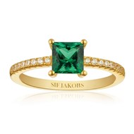 Bague Sif Jakobs Ellera verte