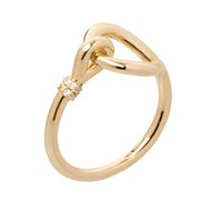 Bague Saunier Marine dorée