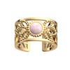 Bague Les Cadettes Lotus Perle quartz rose - vue V1