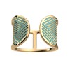 Bague Les Cadettes Ruban laque vert d'eau - vue V2