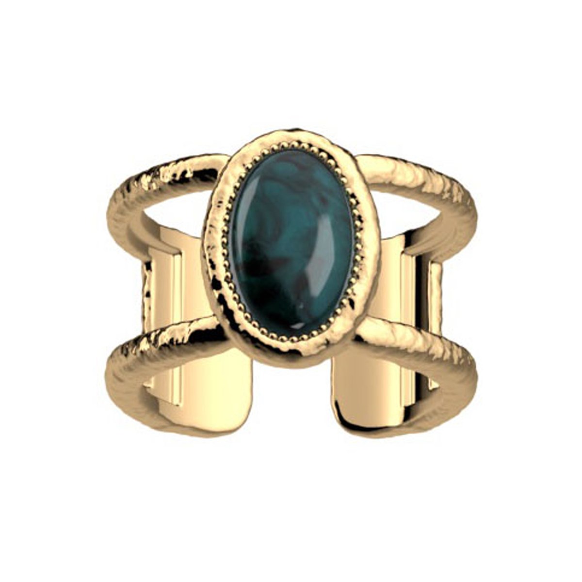 Bague Les Georgettes Mirage apatite bleue 12 mm