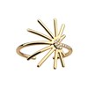Bague Les Cadettes Palmiflore dorée - vue V2