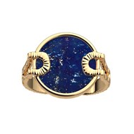Bague Les Cadettes Nomade dorée lapis lazuli