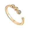 Bague Ania Haie ajustable Space Out dorée amazonite - vue V4