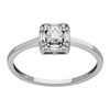 Bague Brillaxis or blanc diamants motif carré - vue V2