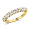 Alliance demi-tour diamants_x000D_
or jaune 750/1000 - vue V3