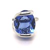 Bague Andrea Marazzini cristal ovale bleu saphir - vue V1