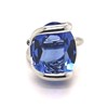 Bague Andrea Marazzini cristal ovale bleu saphir - vue V2