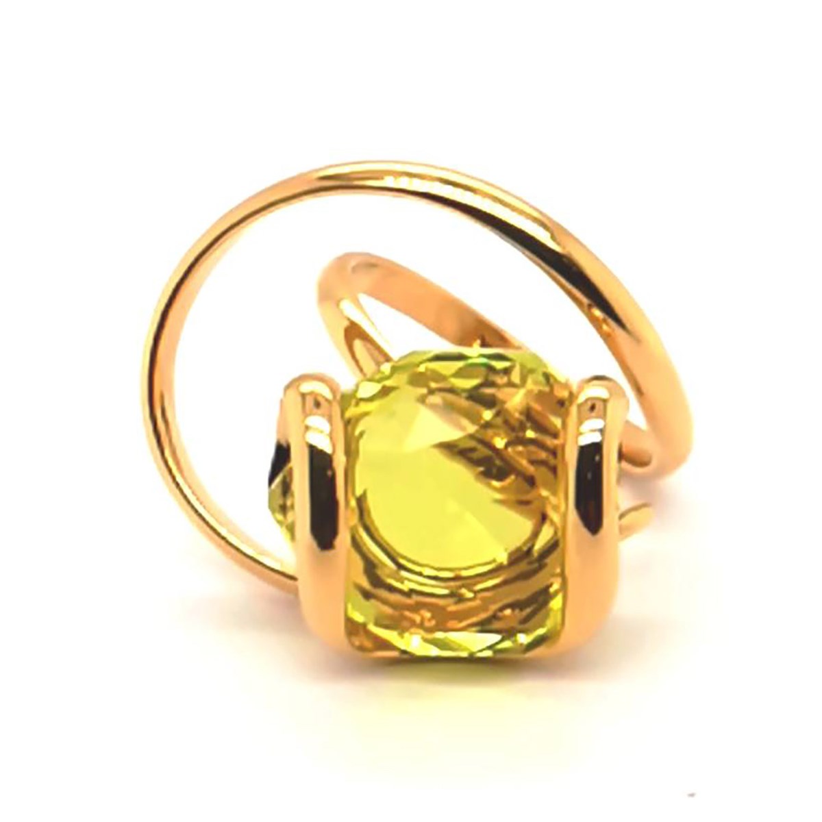 Bague Andrea Marazzini Musa Citron doré - vue 2