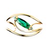 Bracelet jonc Andrea Marazzini Navette Emerald - vue V1