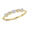 Alliance Brillaxis or jaune 18 carats diamants - vue V1
