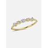 Alliance Brillaxis or jaune 18 carats diamants - vue V2