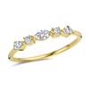 Alliance Brillaxis or jaune 18 carats diamants - vue V3