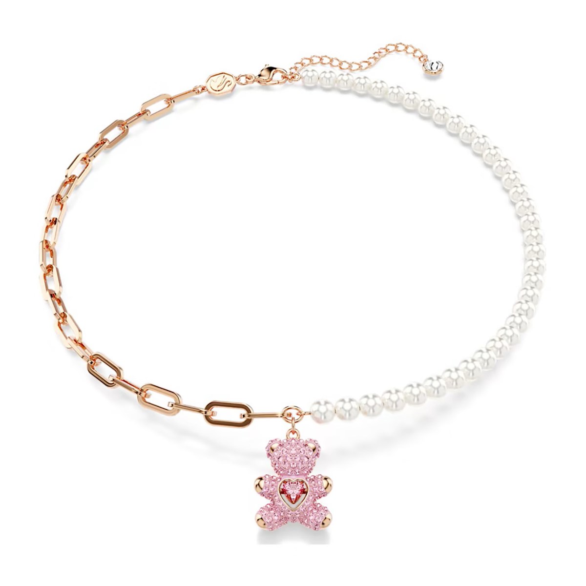 Collier Swarovski Teddy rosé