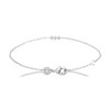 Bracelet Brillaxis argent rhodié trois oxydes
18 cm - vue V1