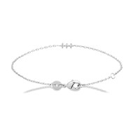 Bracelet Brillaxis argent rhodié trois oxydes
18 cm