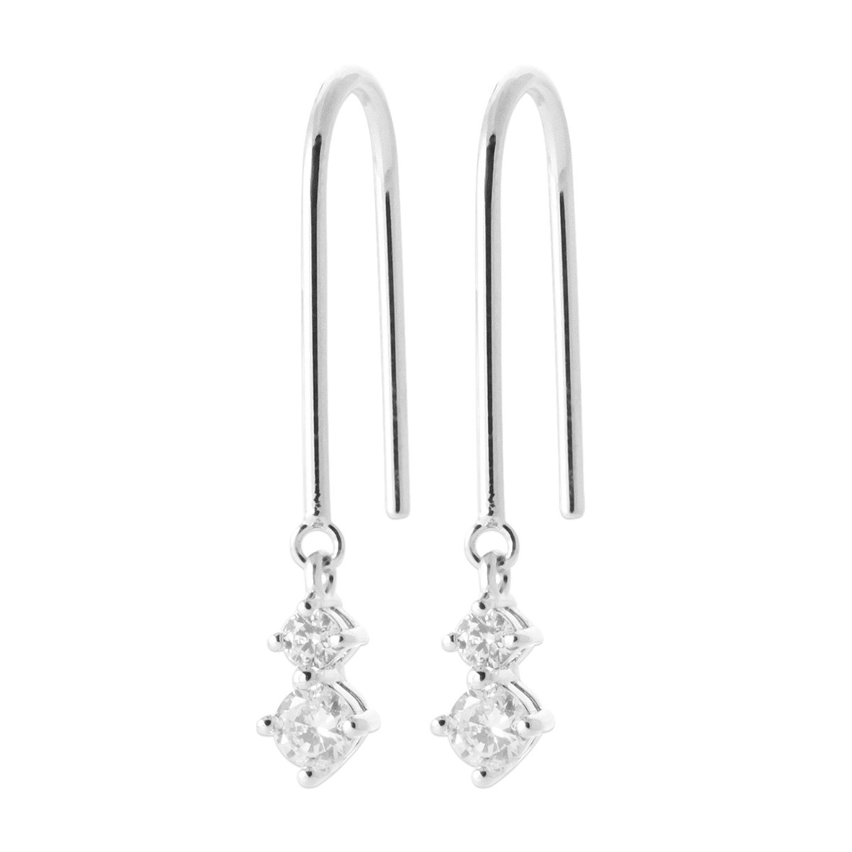 Boucles d'oreilles Brillaxis argent rhodié
Oxydes de zirconium