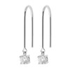 Boucles d'oreilles Brillaxis argent rhodié OZ - vue V1