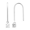 Boucles d'oreilles Brillaxis argent rhodié OZ - vue V3