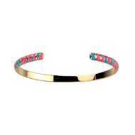 Bracelet jonc Les Cadettes Tigre fuchsia/bleu