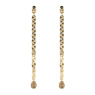 Boucles d'oreilles pendantes Les Cadettes Radieuse_x000D_
dorées longues