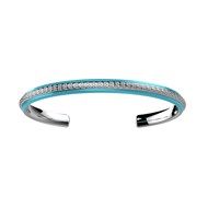 Bracelet jonc Les Cadettes Sunset laque turquoise